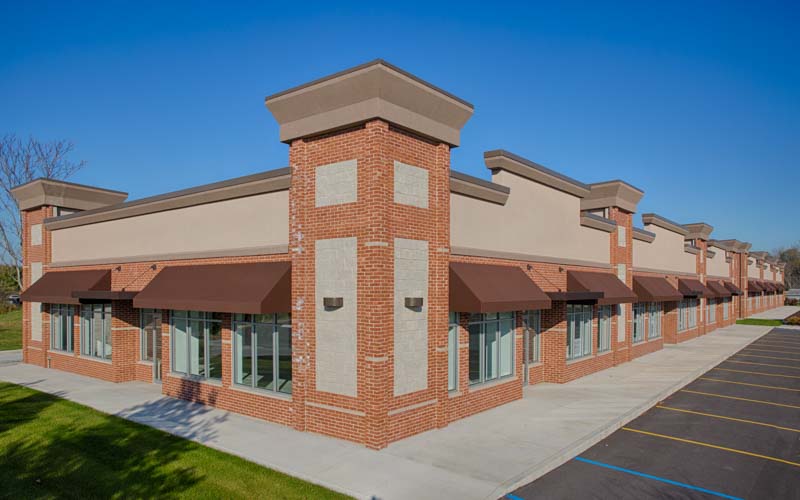 Commercial Post Frame Strip Mall Valparaiso, IN FBi Buildings